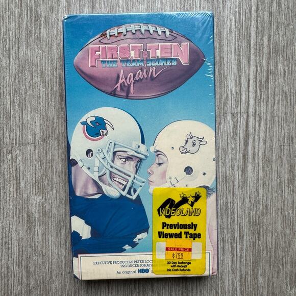 First & Ten The Team Scores Again VHS (1986) HBO Comedy Football - Picture 1 of 3